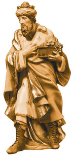 Melchior, der weiße König, der das Gold bringt - mit Ölfarben lasiert