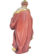 Melchior, der weiße König, der das Gold bringt - mit Ölfarben lasiert