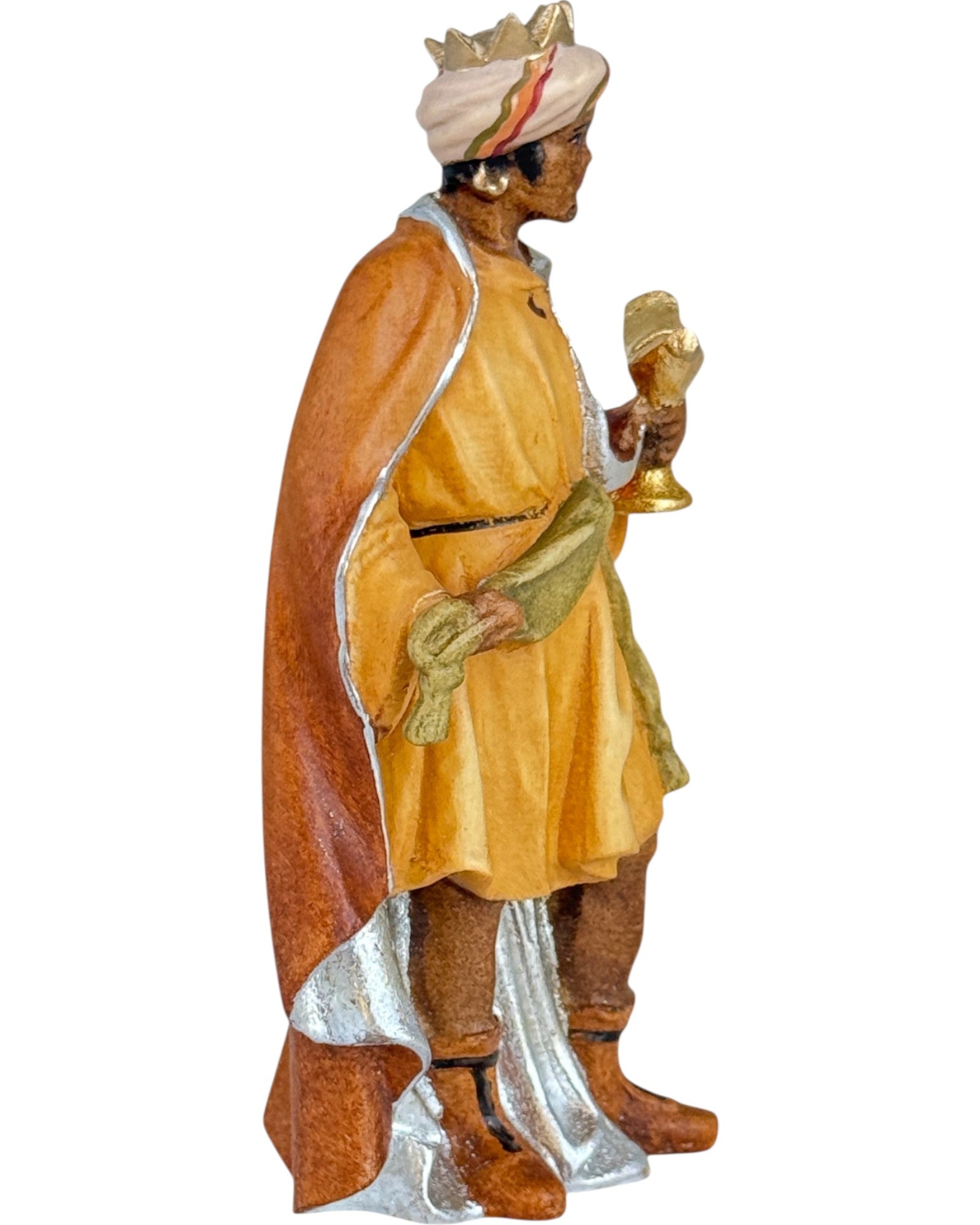Balthasar, der König Mohr, mit Myrrhe - mit Ölfarben lasiert