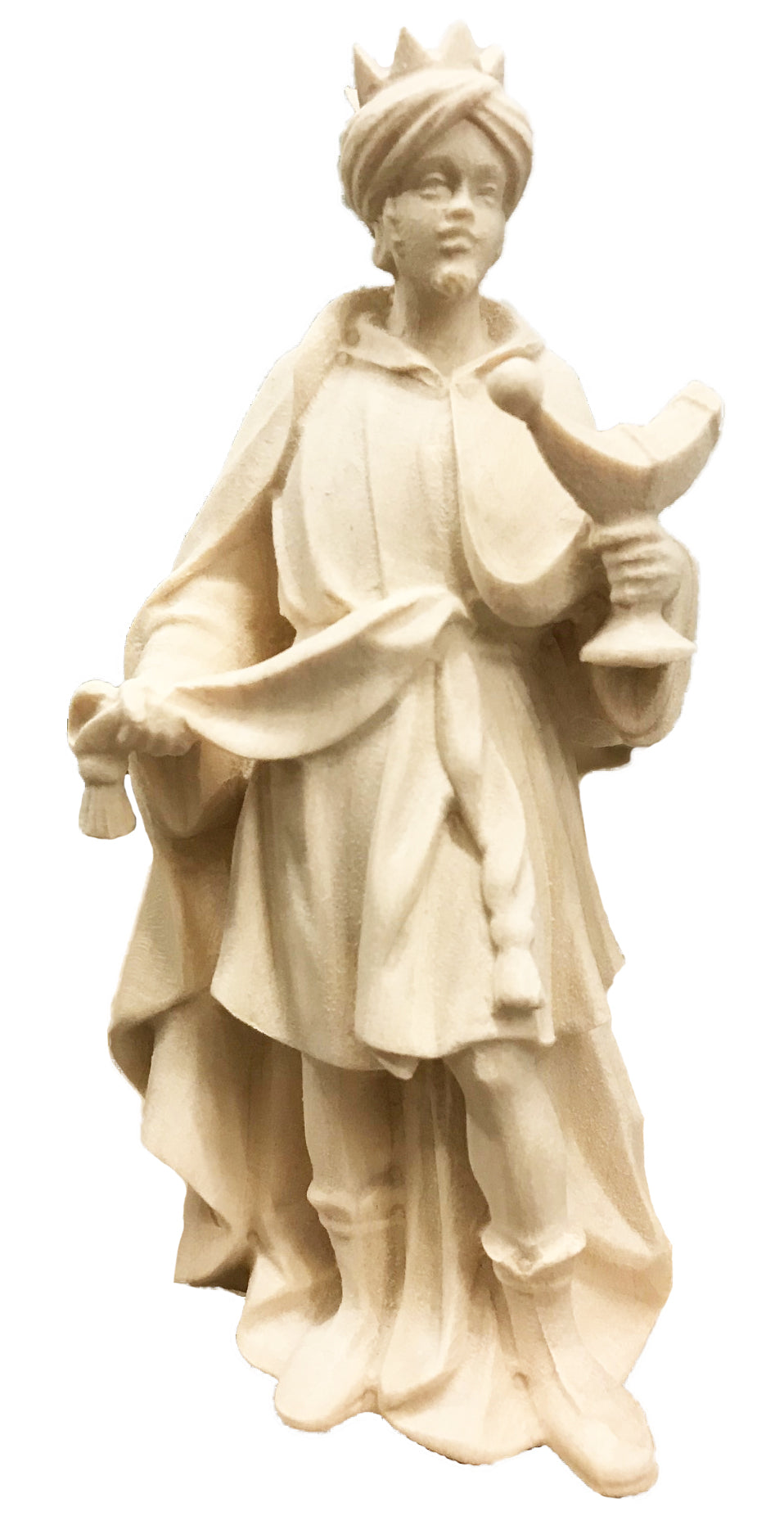 Balthasar, der König Mohr, mit Myrrhe - mit Ölfarben lasiert