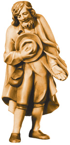 Berger avec chapeau en bois