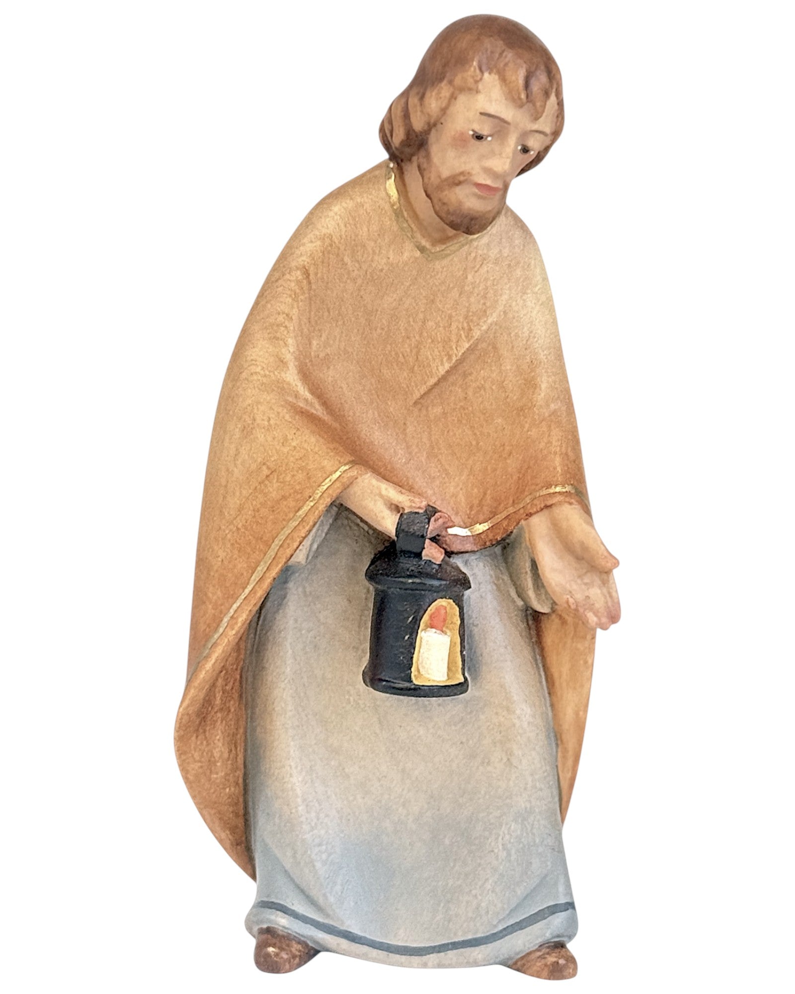 Hl. Josef aus Holz - mit Ölfarben lasiert