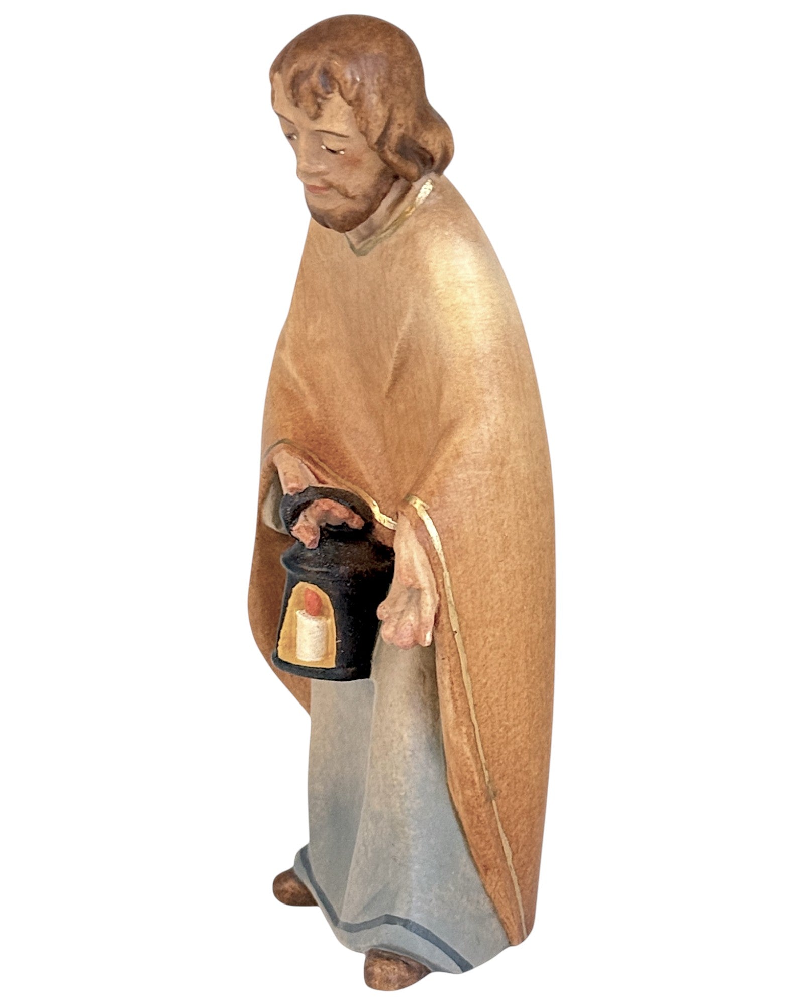 Hl. Josef aus Holz - mit Ölfarben lasiert