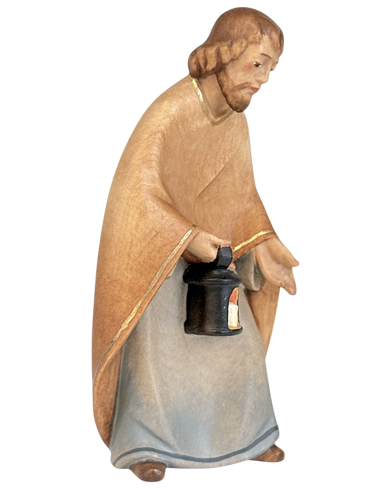 Hl. Josef aus Holz - mit Ölfarben lasiert