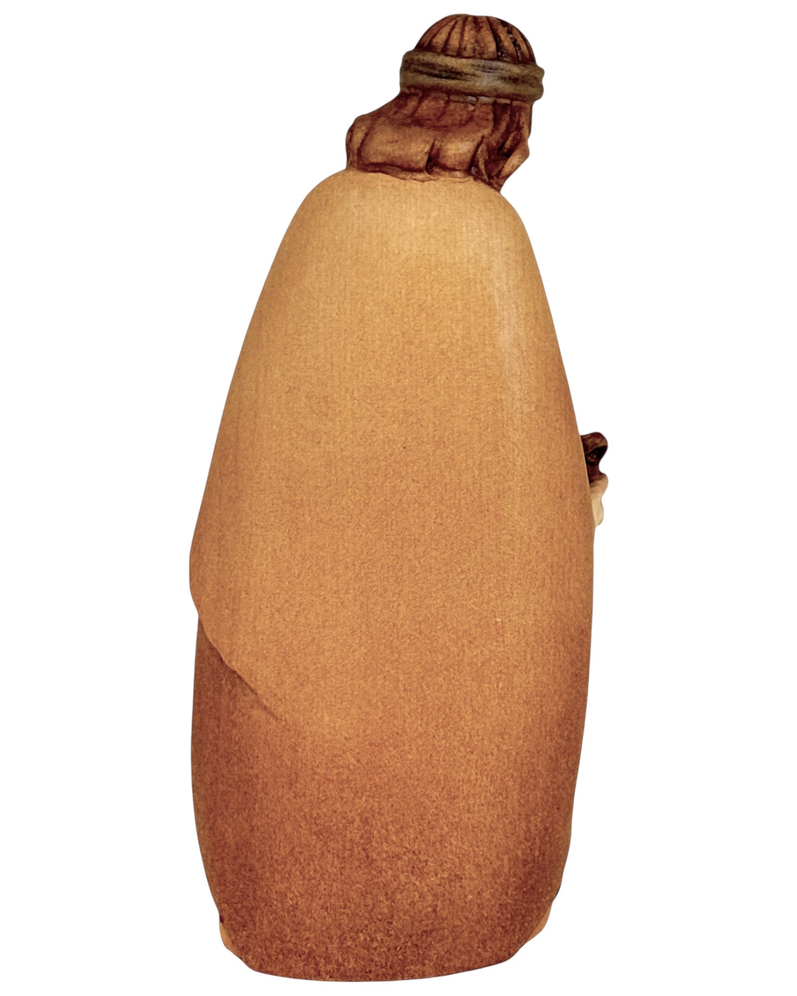 Shepherd with Bowl wood carved - color