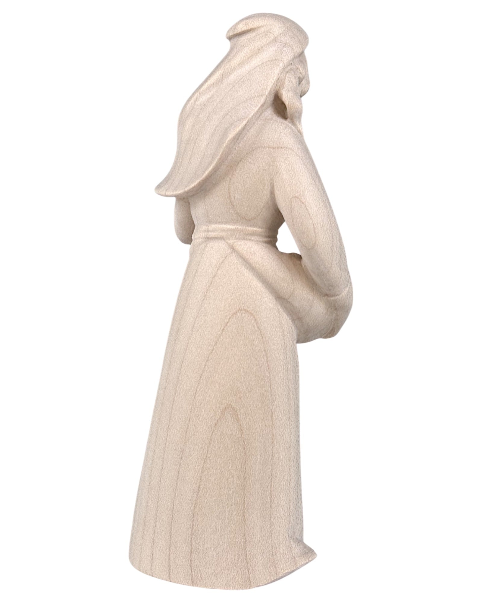 Shepherdess with Fruits wood carved - color