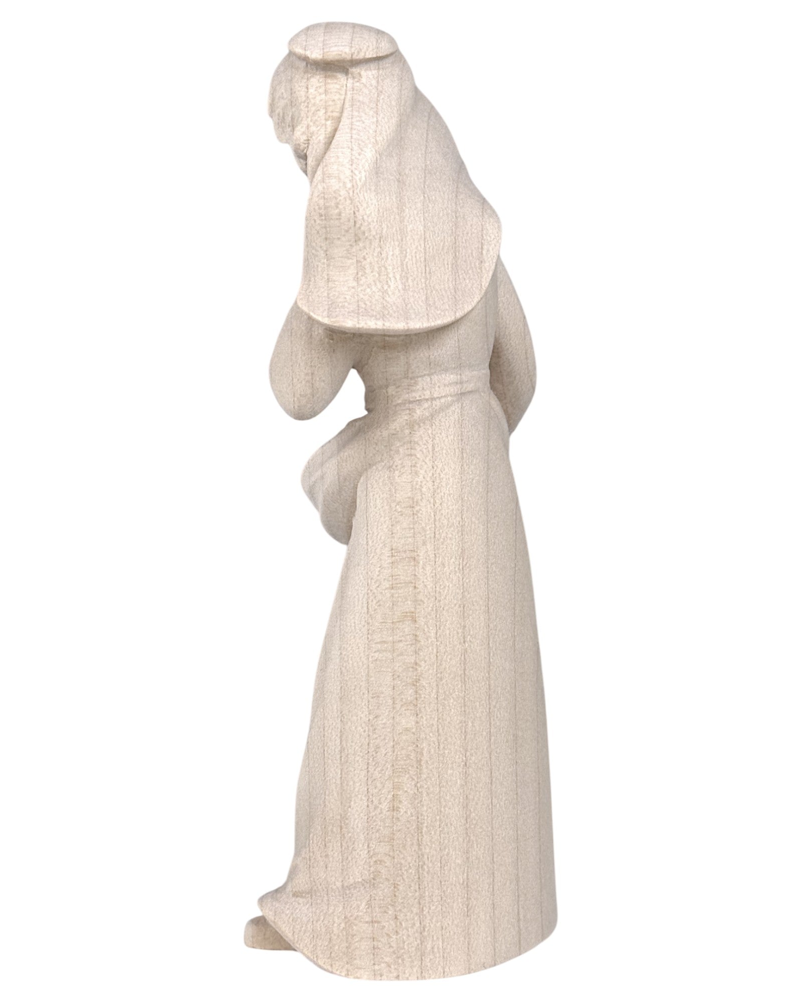 Shepherdess with Fruits wood carved - color