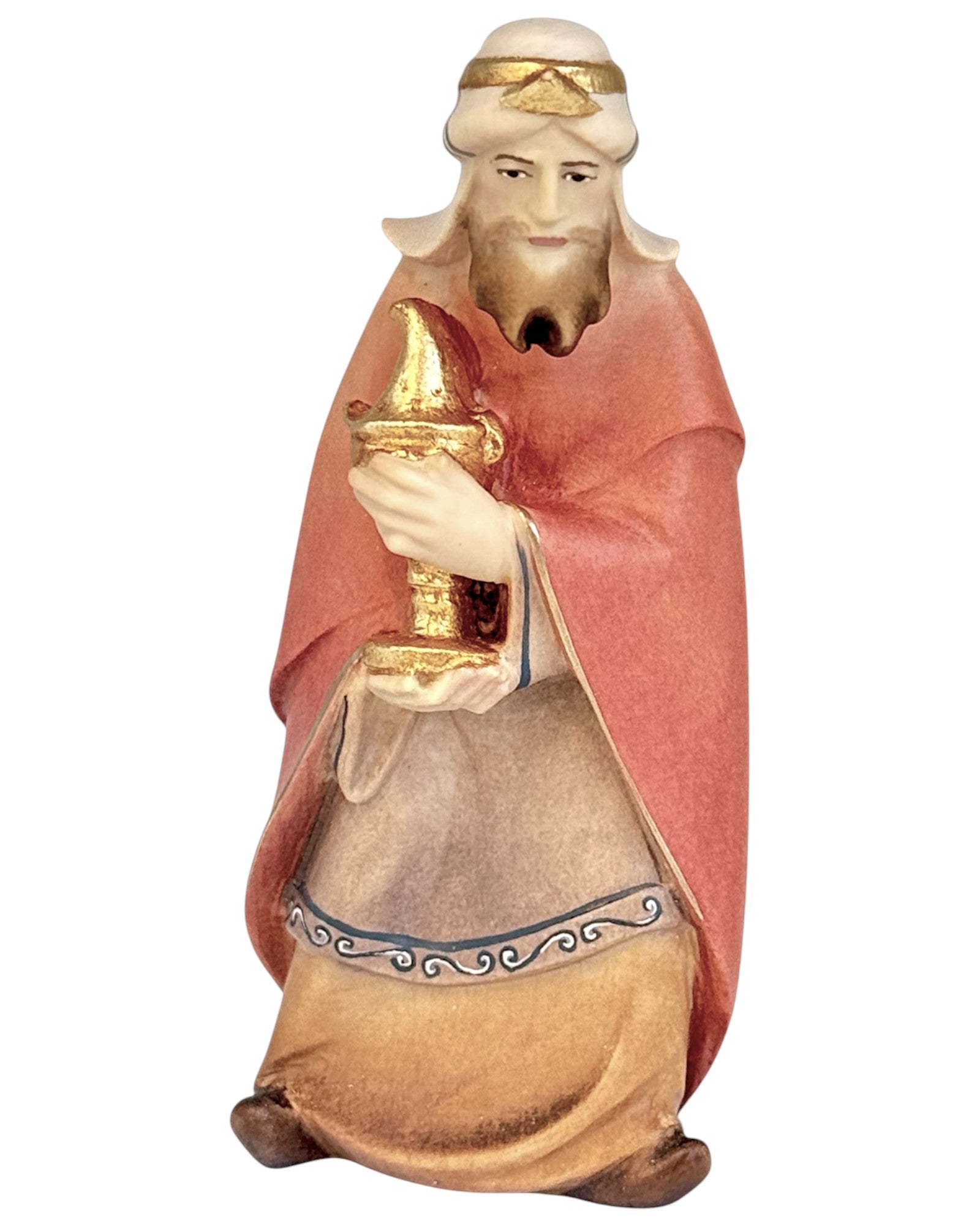 White King Melchior wood carved - color