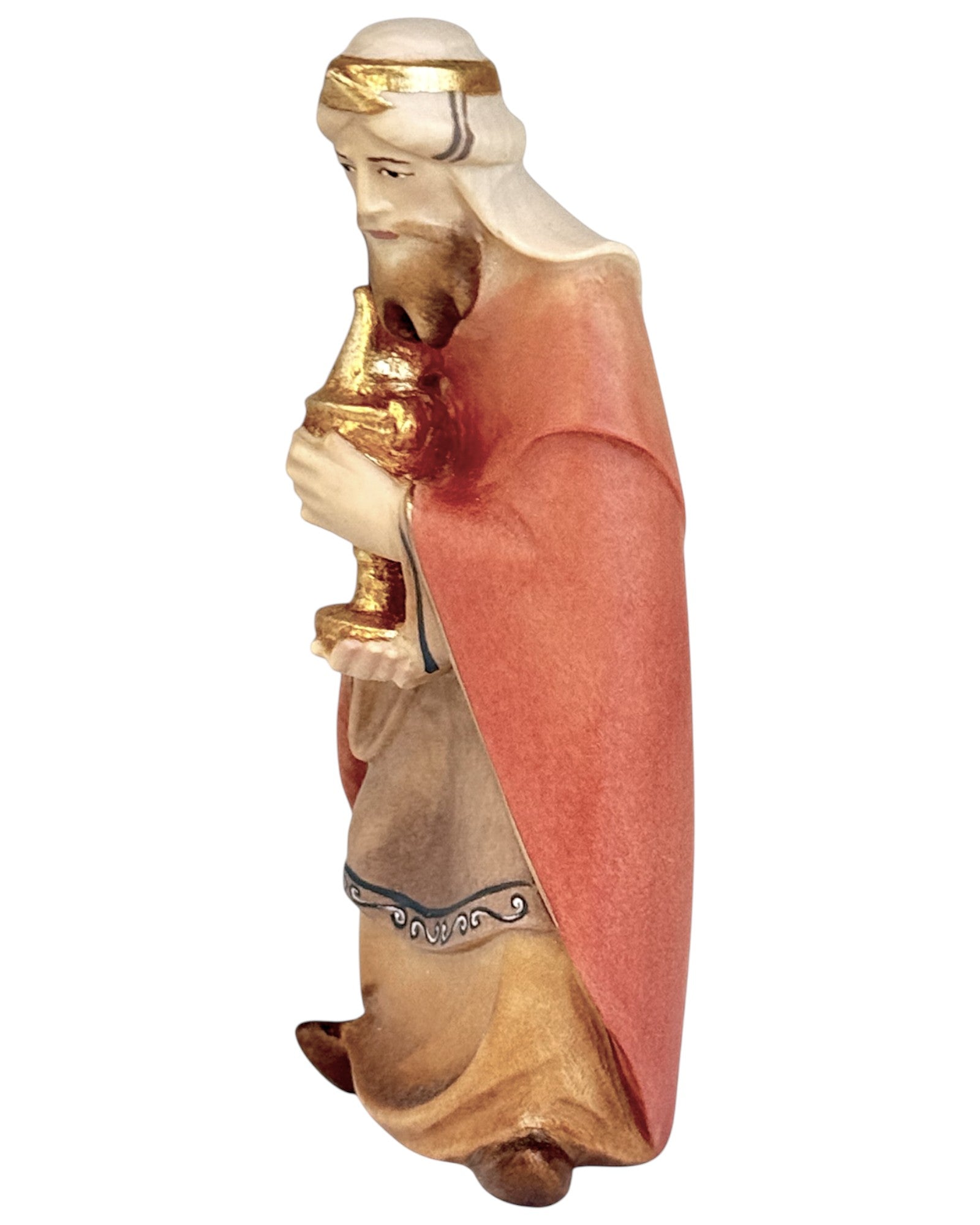 White King Melchior wood carved - color
