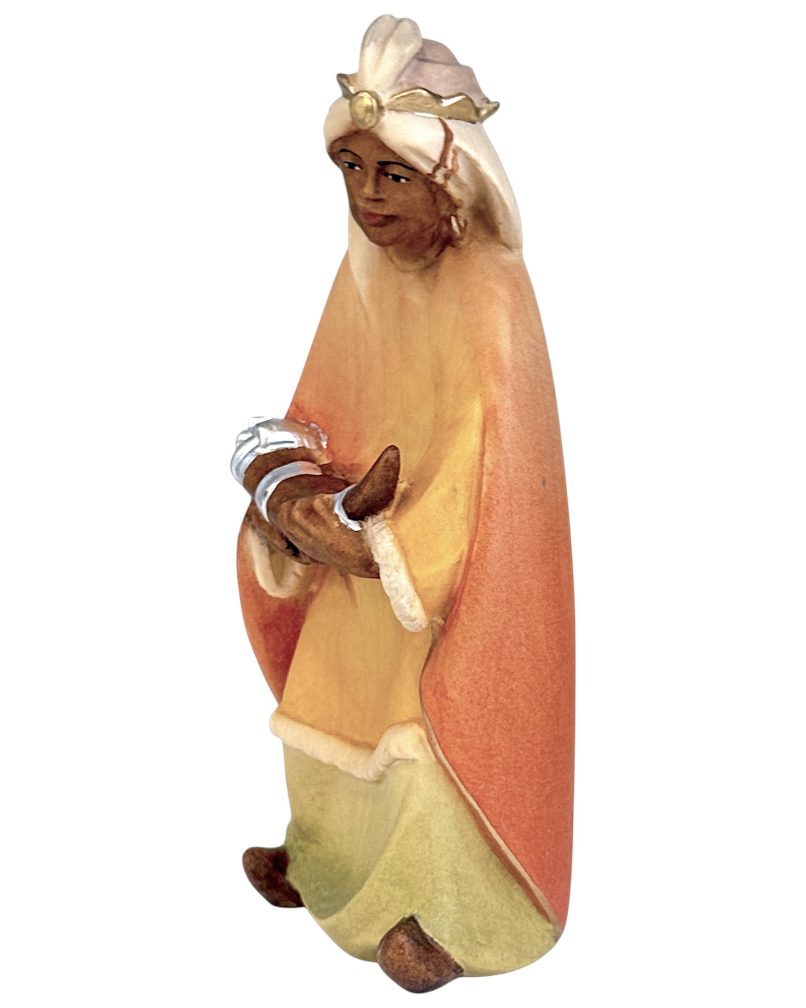 Black King Caspar wood carved - color