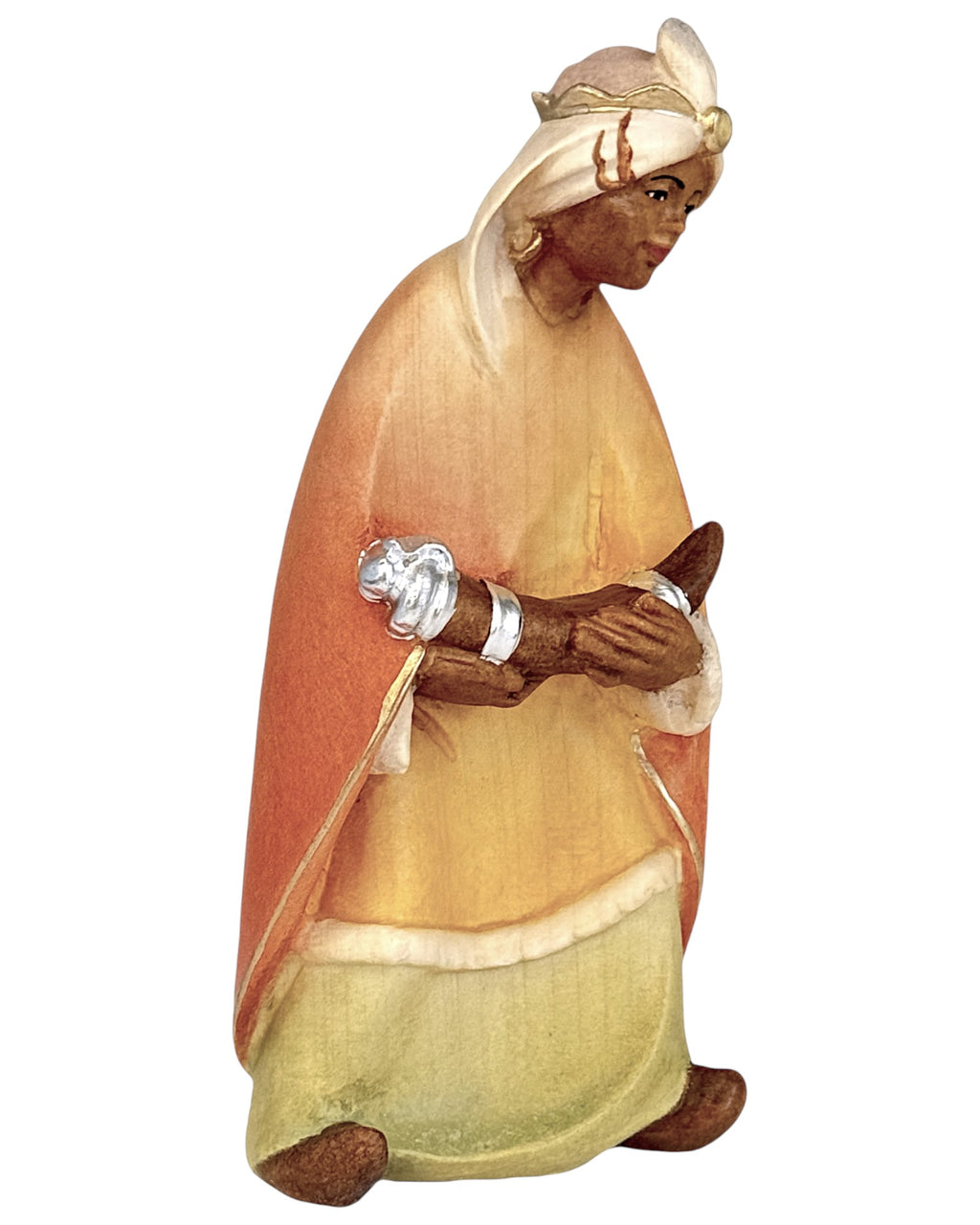 Black King Caspar wood carved - color