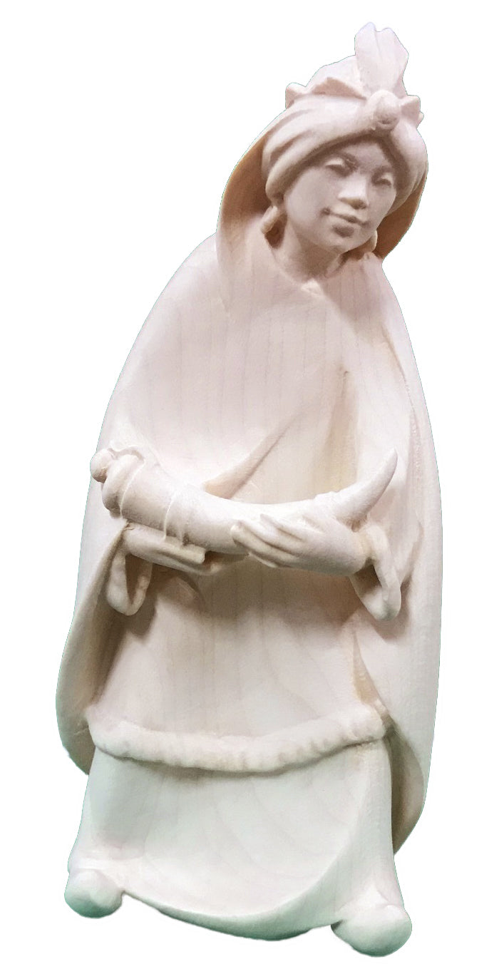 Personnage de crèche Gaspar le roi des ténèbres en bois