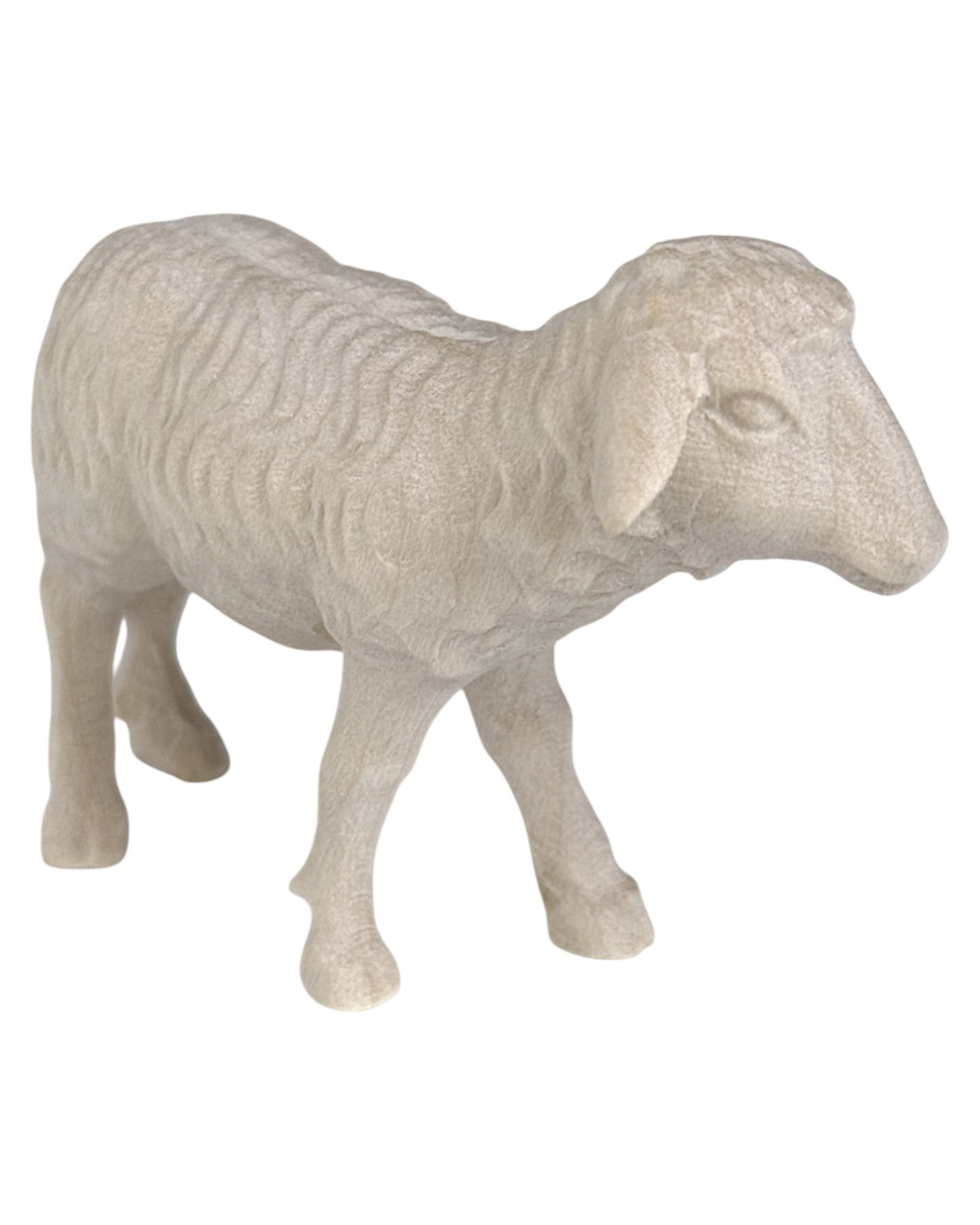 Standing Sheep carved in wooden - color