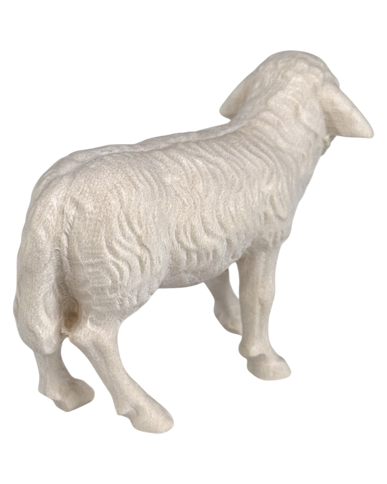 Standing Sheep carved in wooden - color