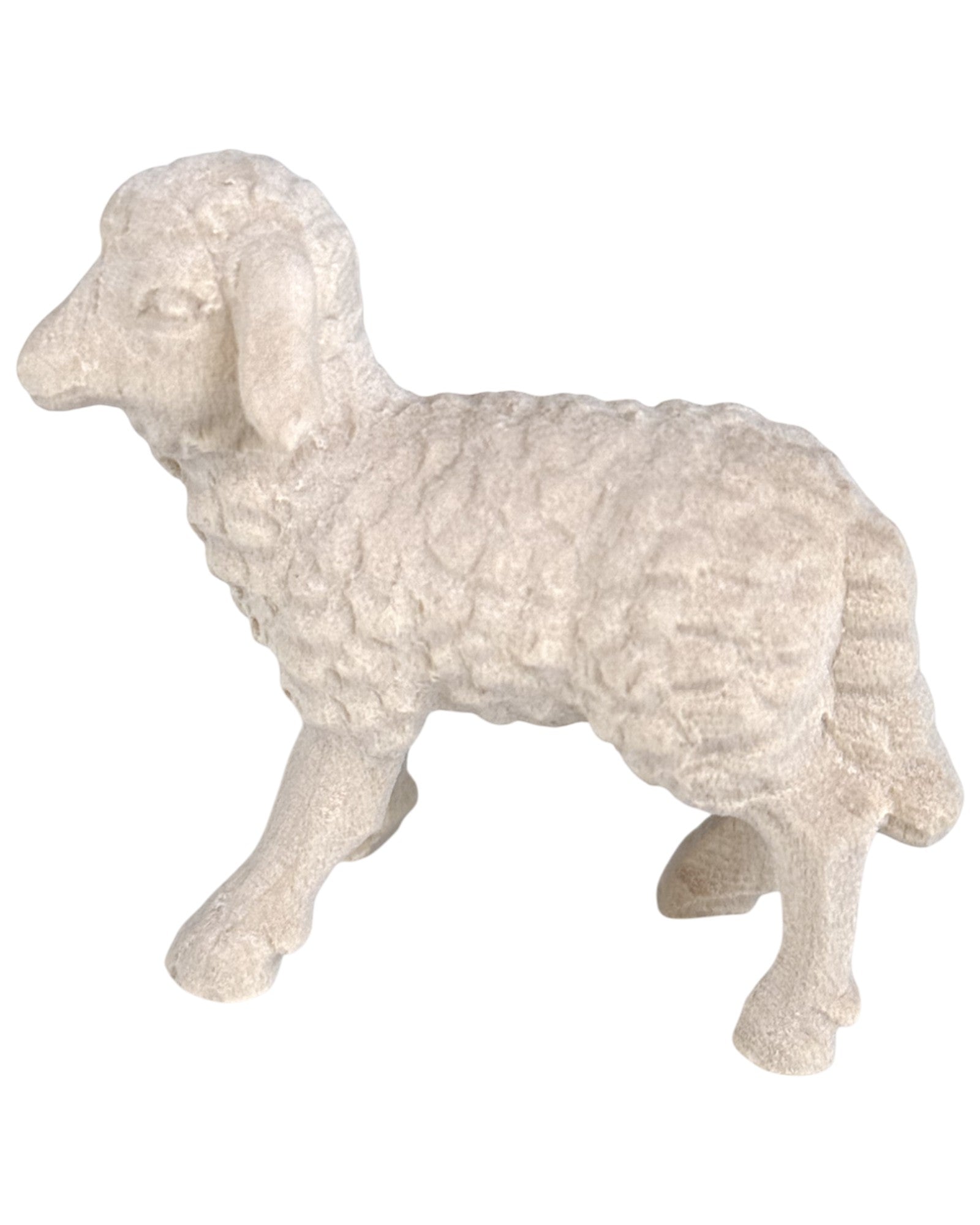 Lamb carved in wood - color