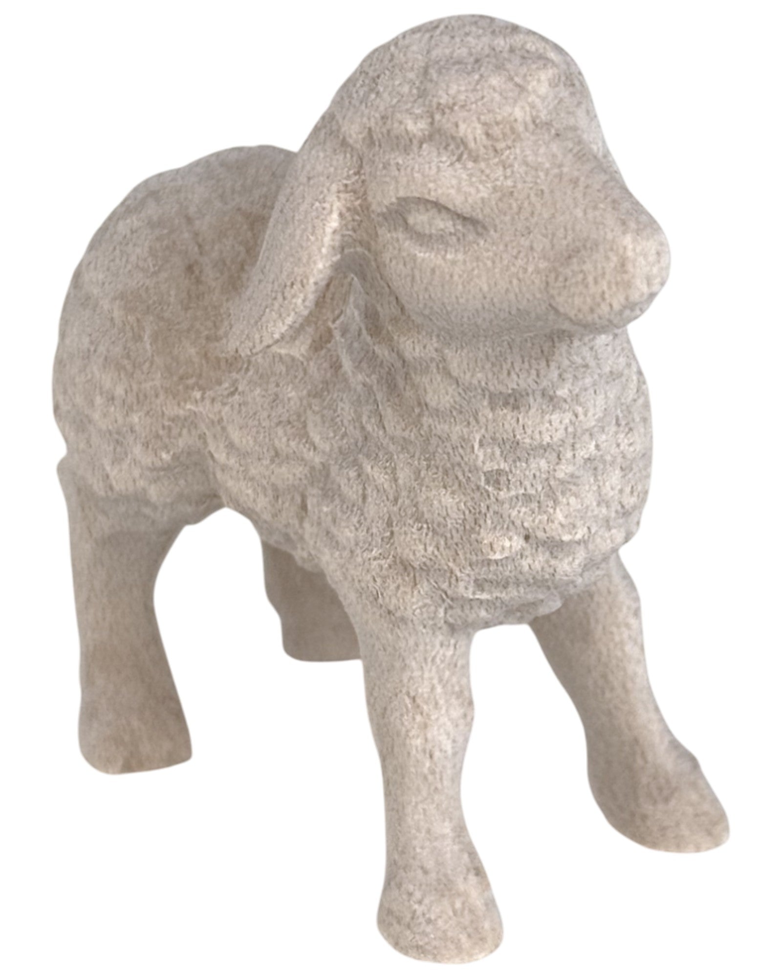 Nativity set wood lamb - color