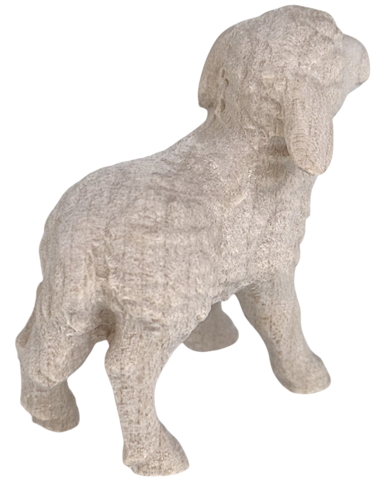 Nativity set wood lamb - color