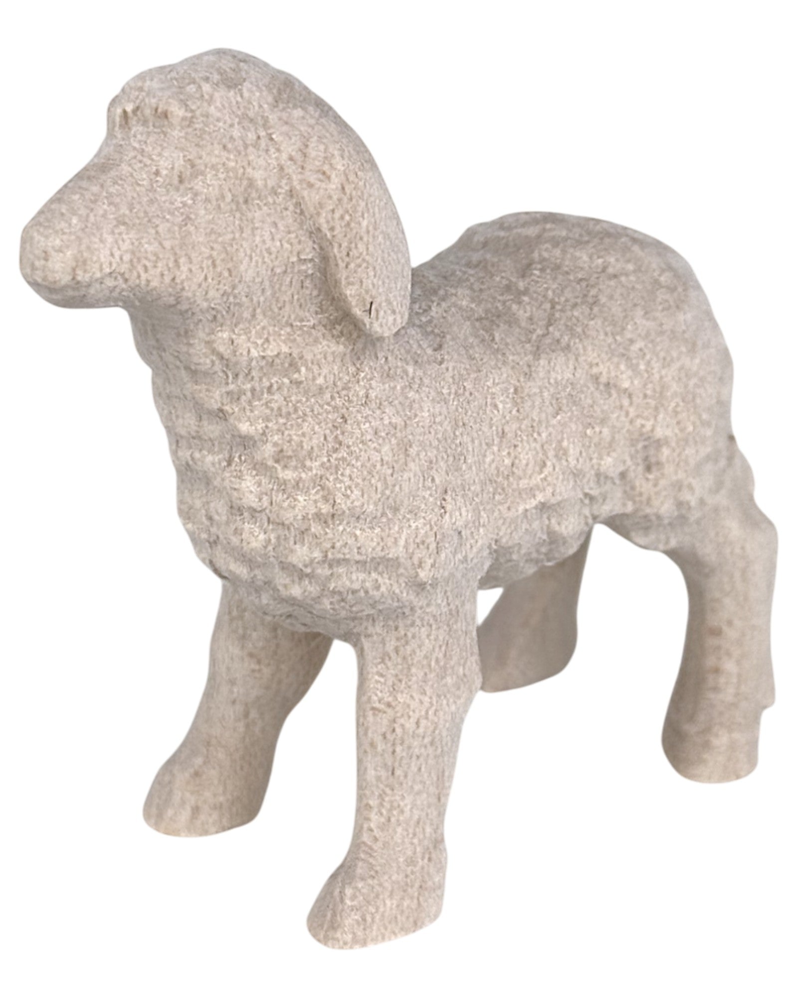 Nativity set wood lamb - color
