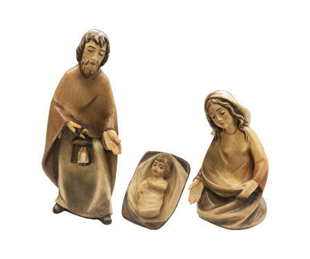Crèche Sainte Famille 3 pièces en bois