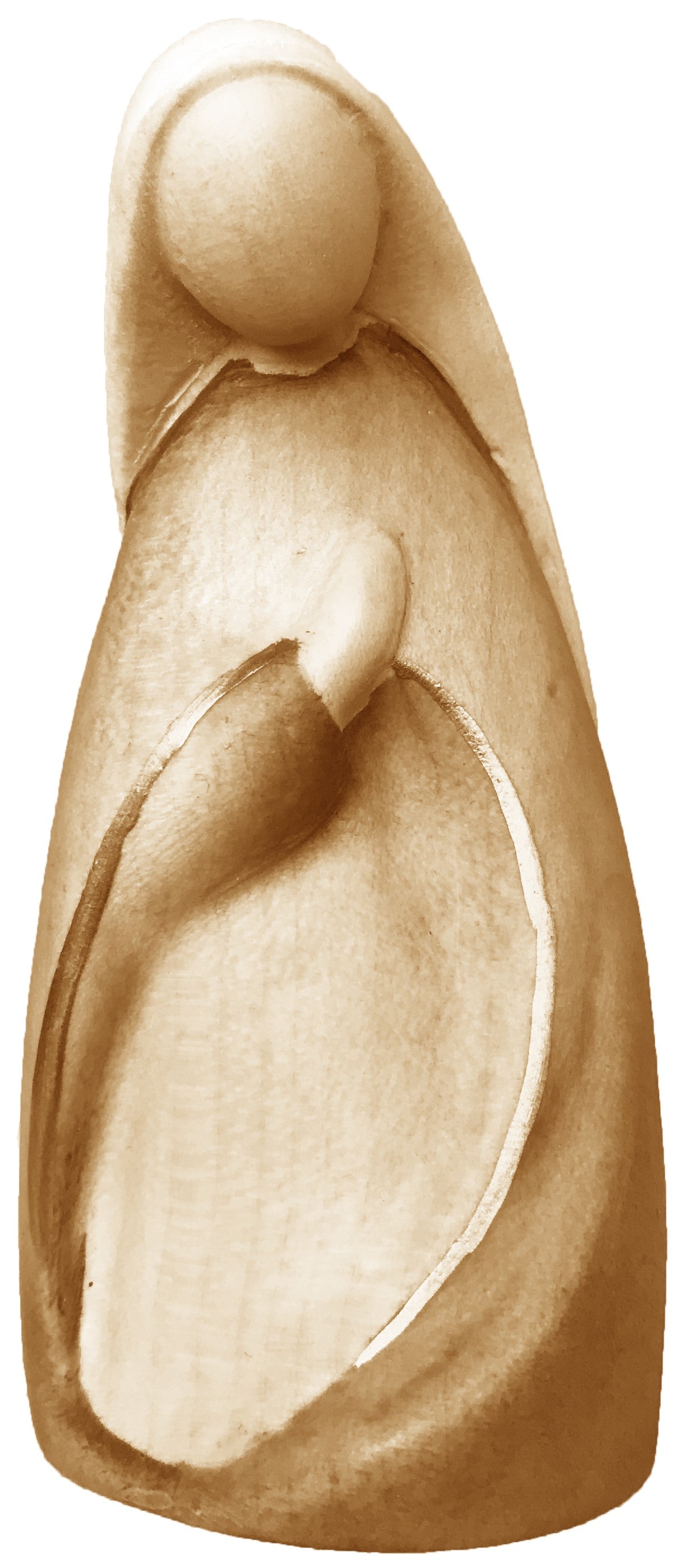 Marie sculptée en bois
