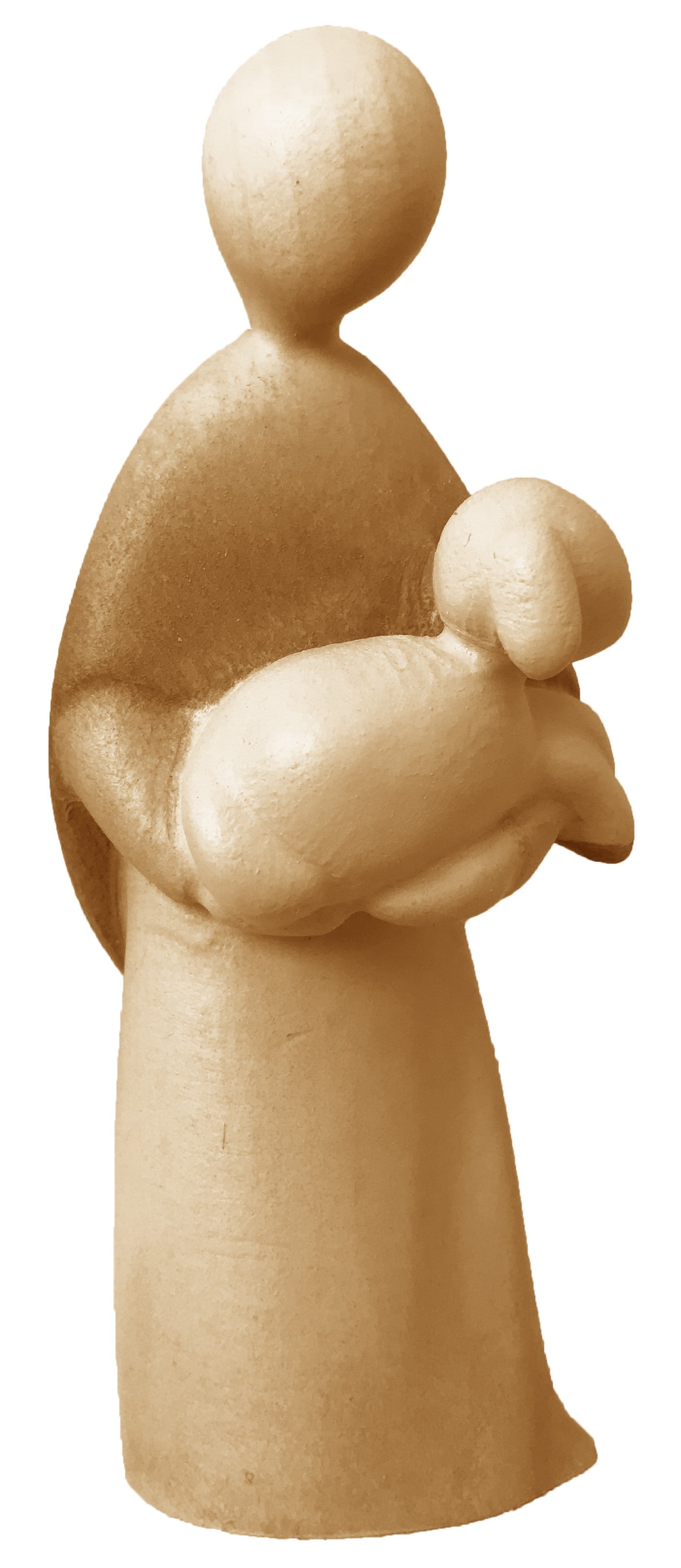 Berger avec moutons - bois
