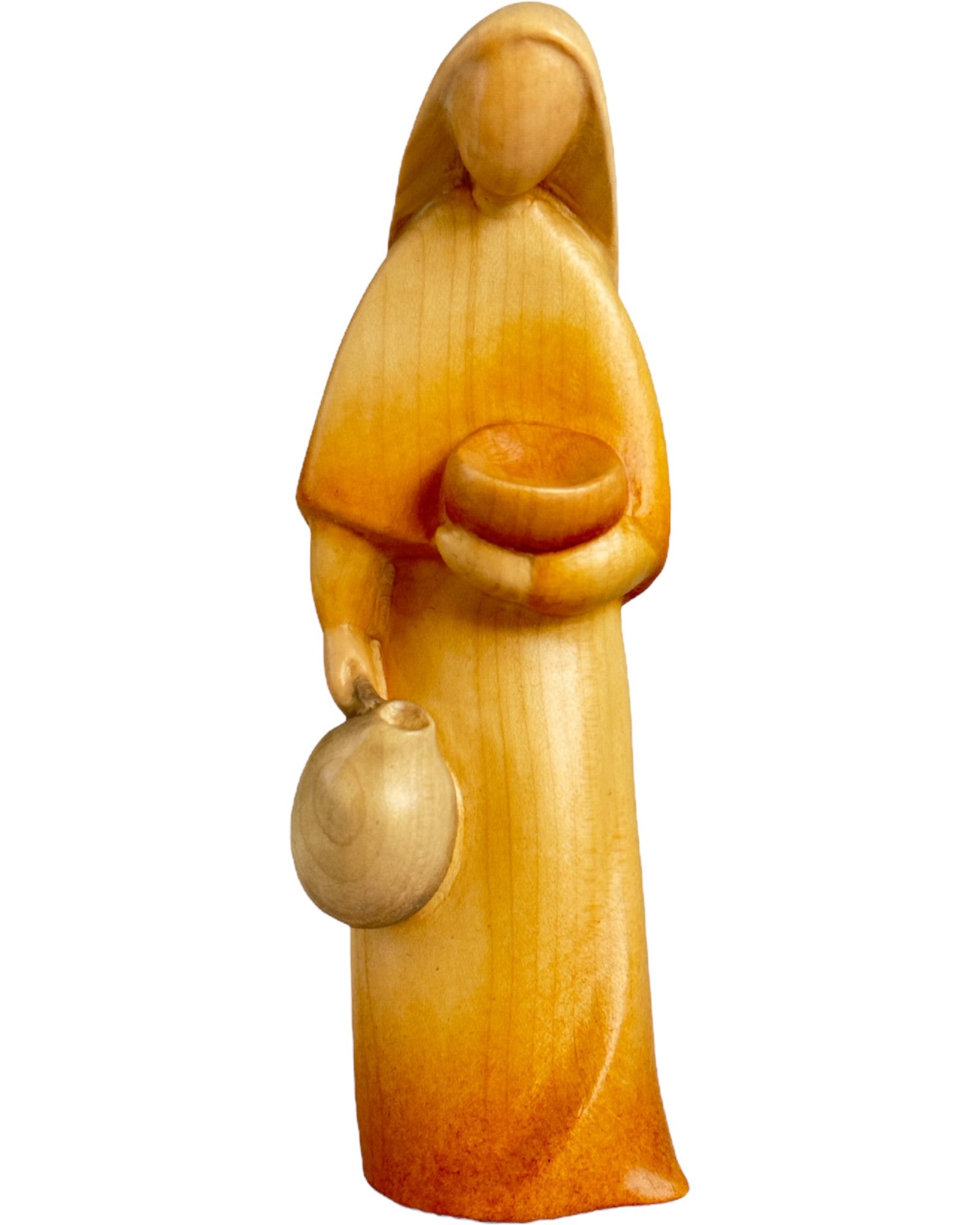Bergère avec amphore en bois