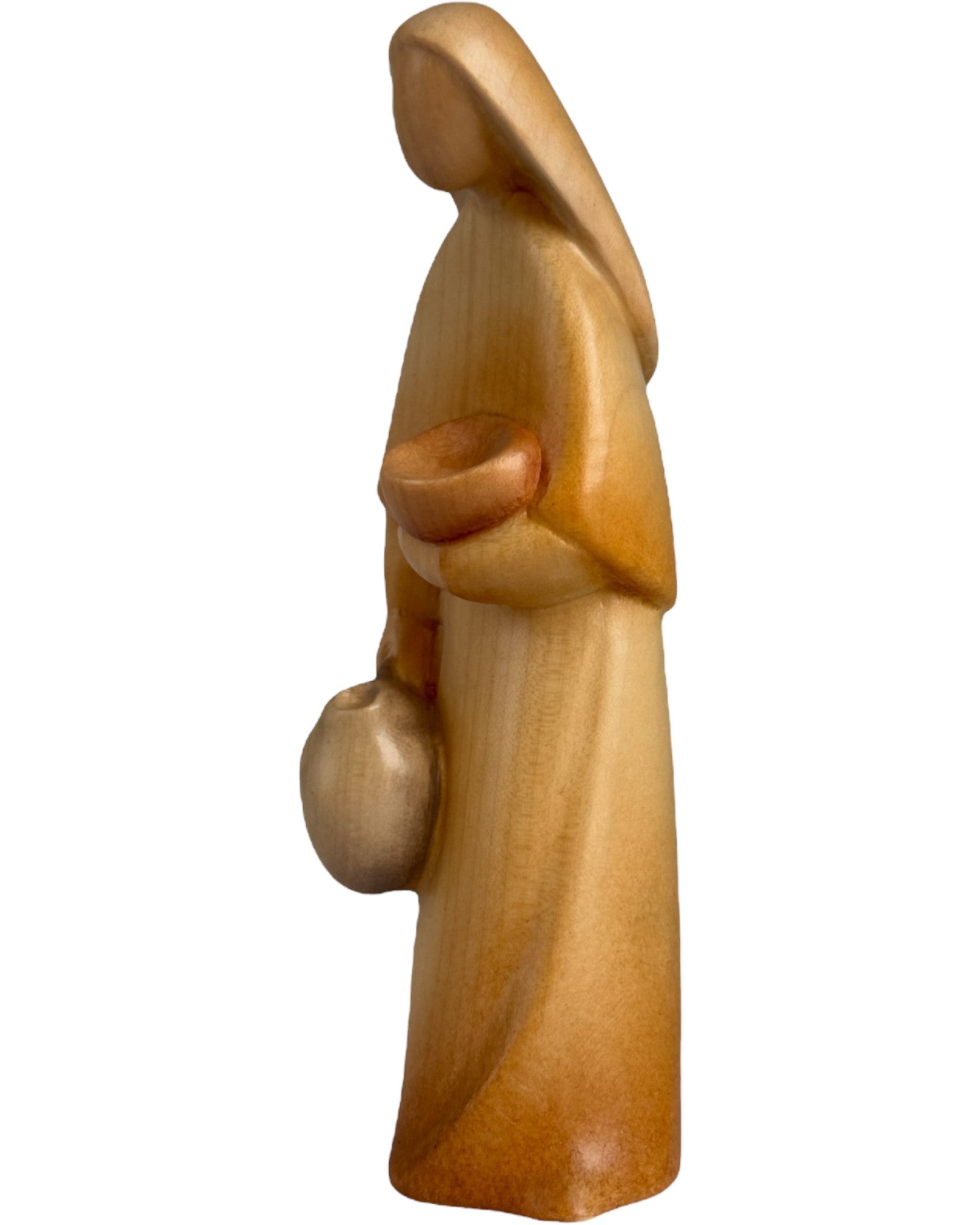Bergère avec amphore en bois