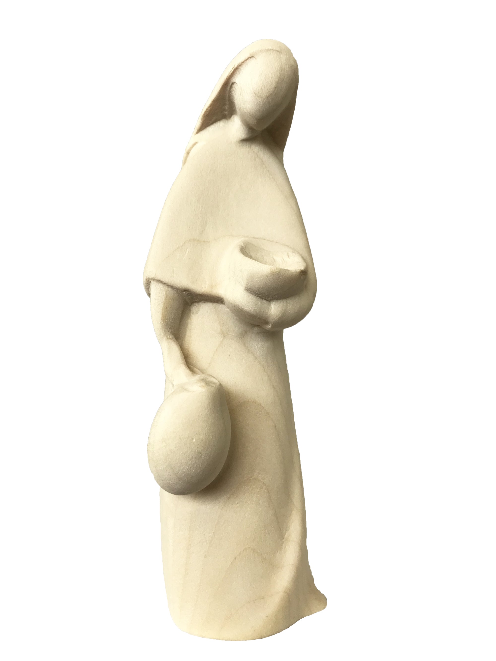 Bergère avec amphore en bois