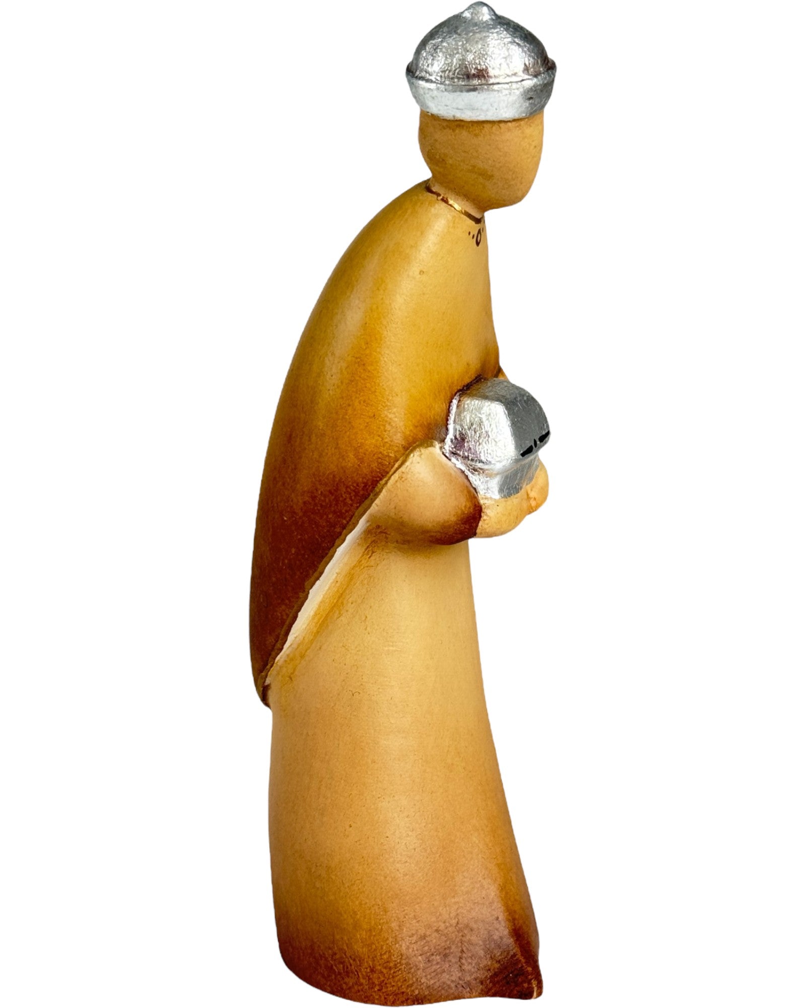 Roi magicien maure Gaspar en bois