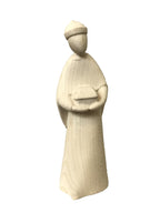 Kaspar König Mohr aus Holz Krippenfigur - mit Ölfarben lasiert