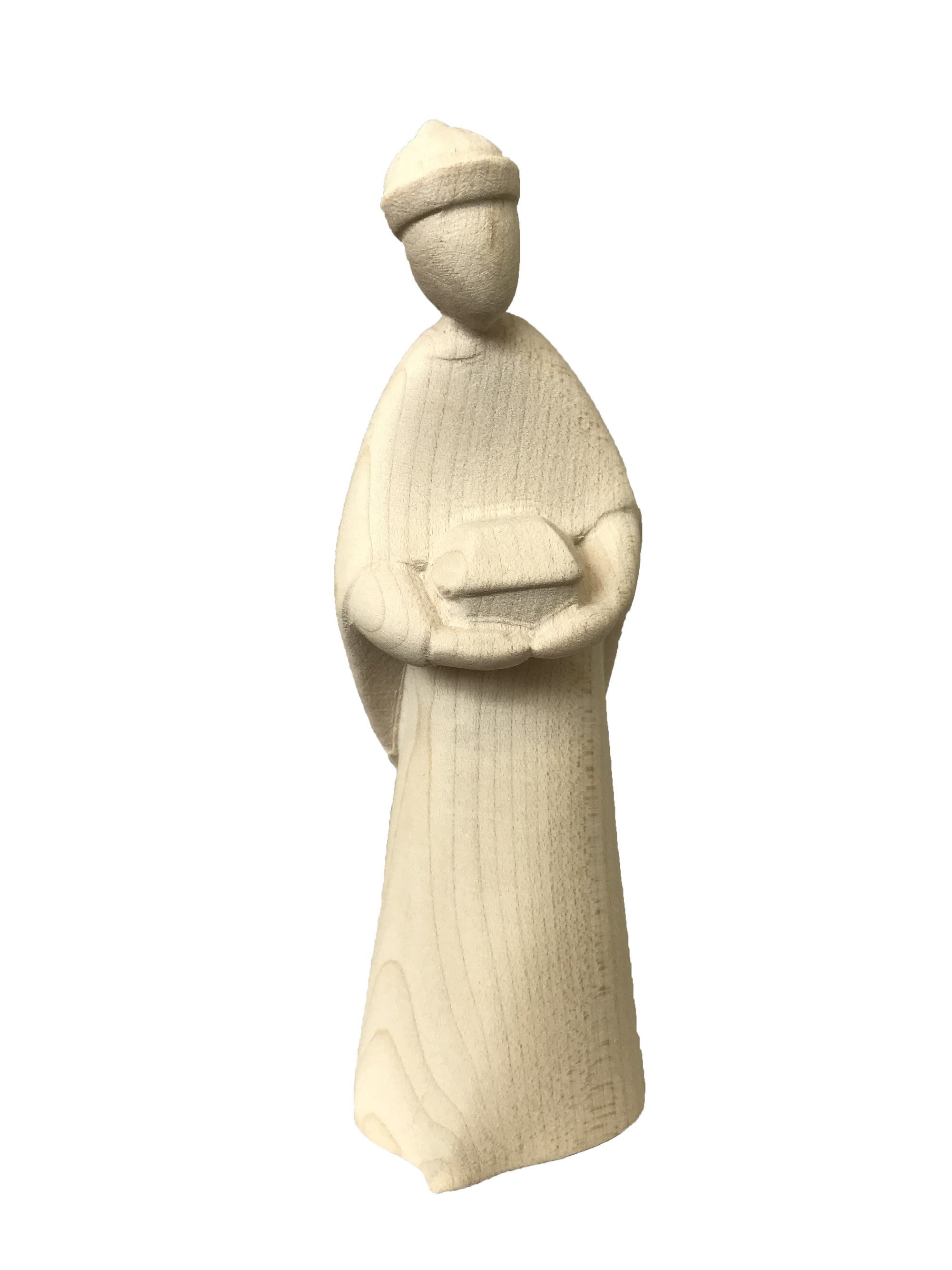 Roi magicien maure Gaspar en bois
