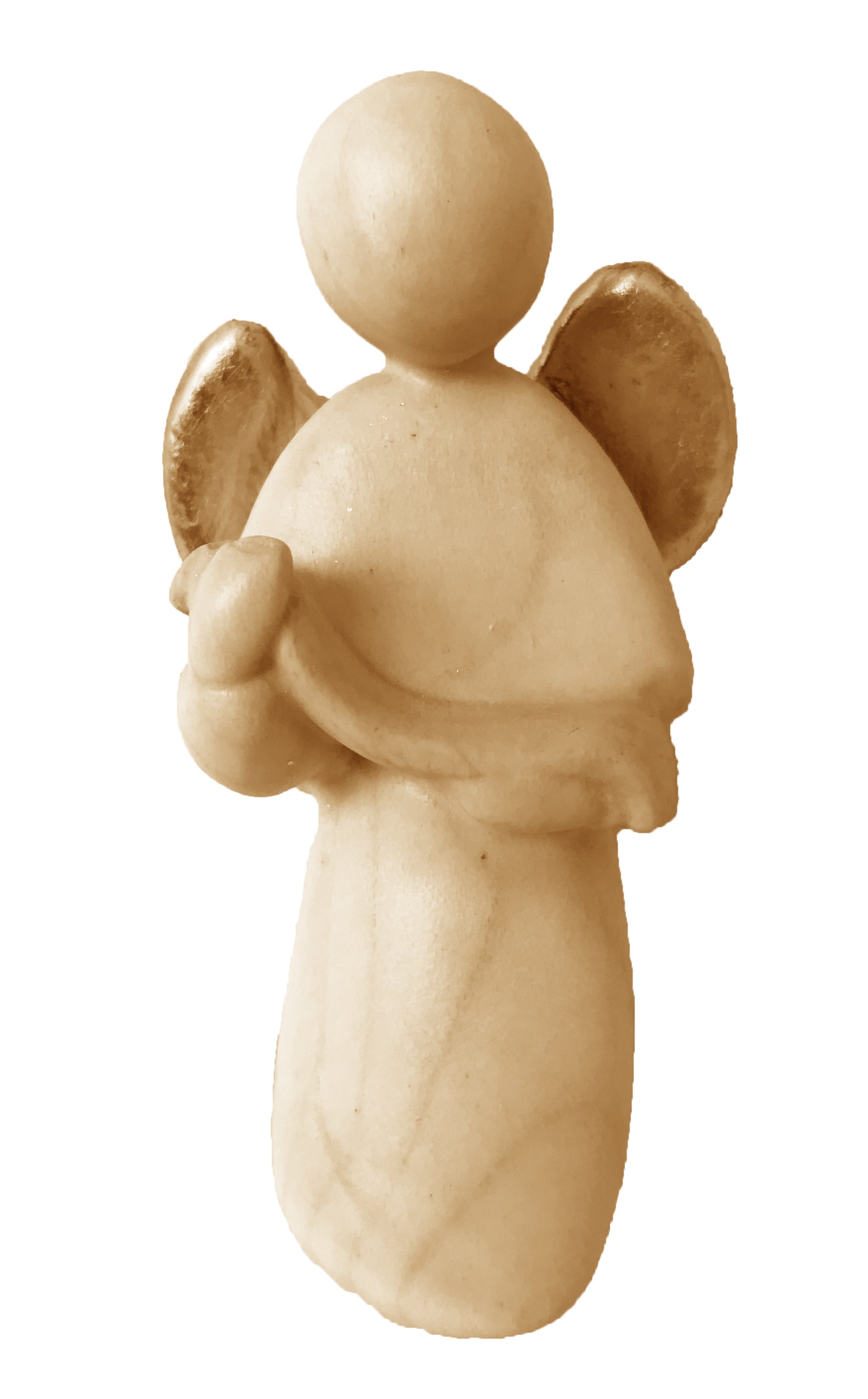 Ange Gloria en bois sculpté