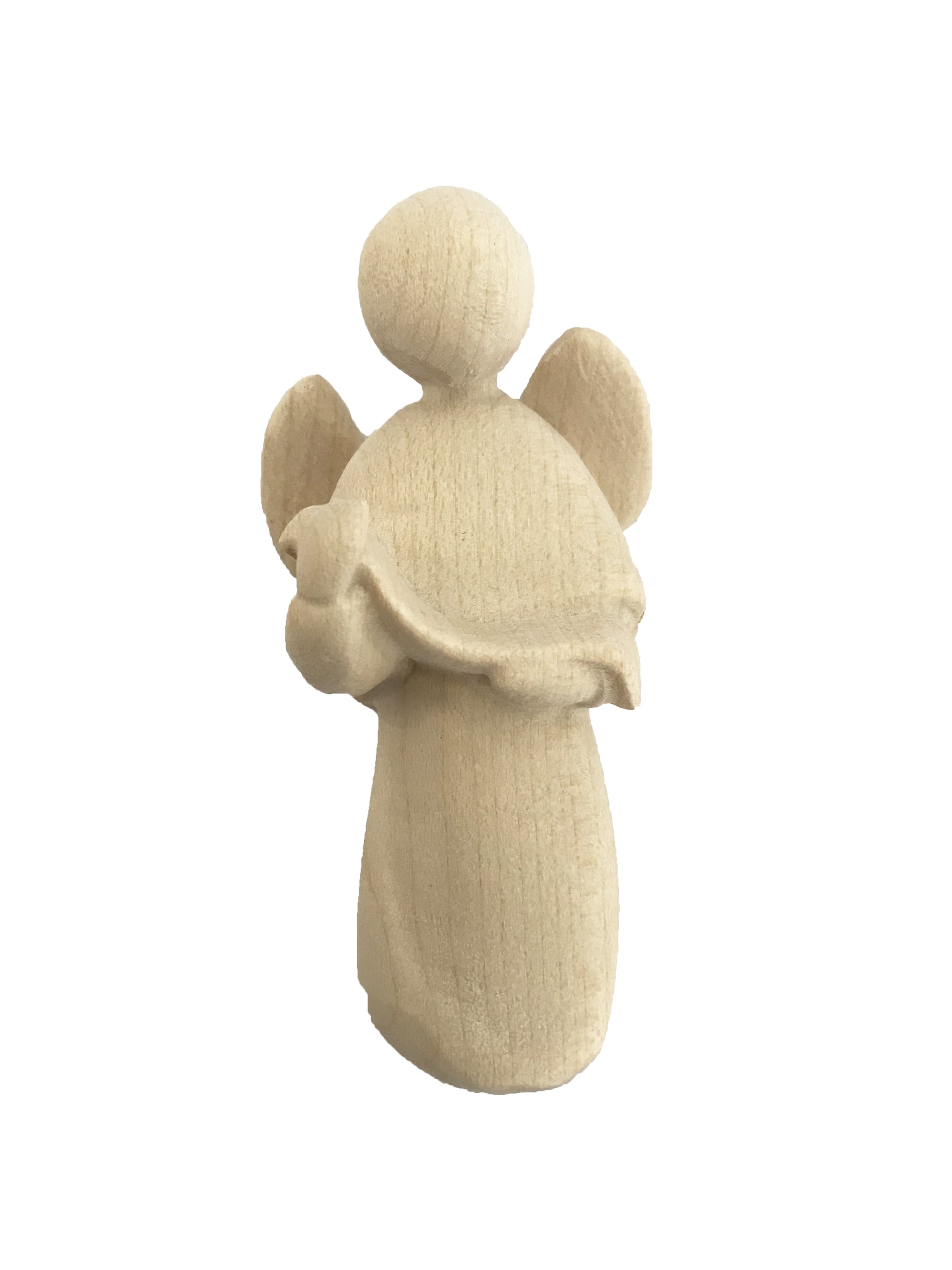 Ange Gloria en bois sculpté