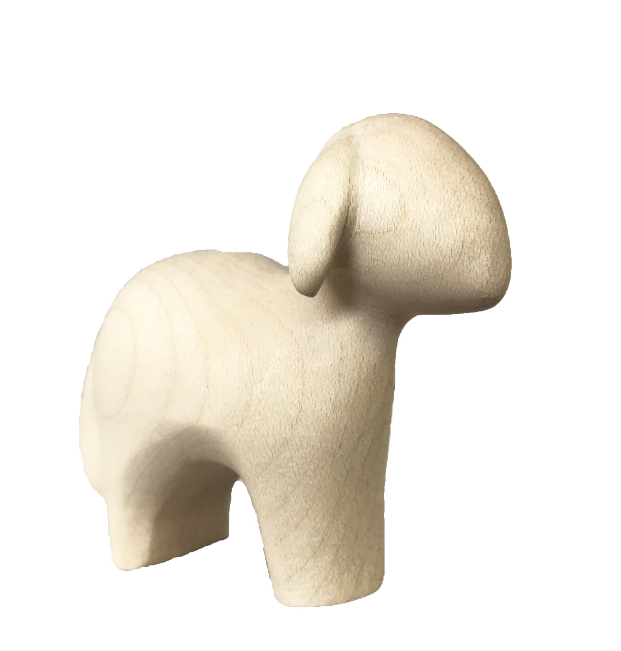 Mouton debout animaux de crèche en bois