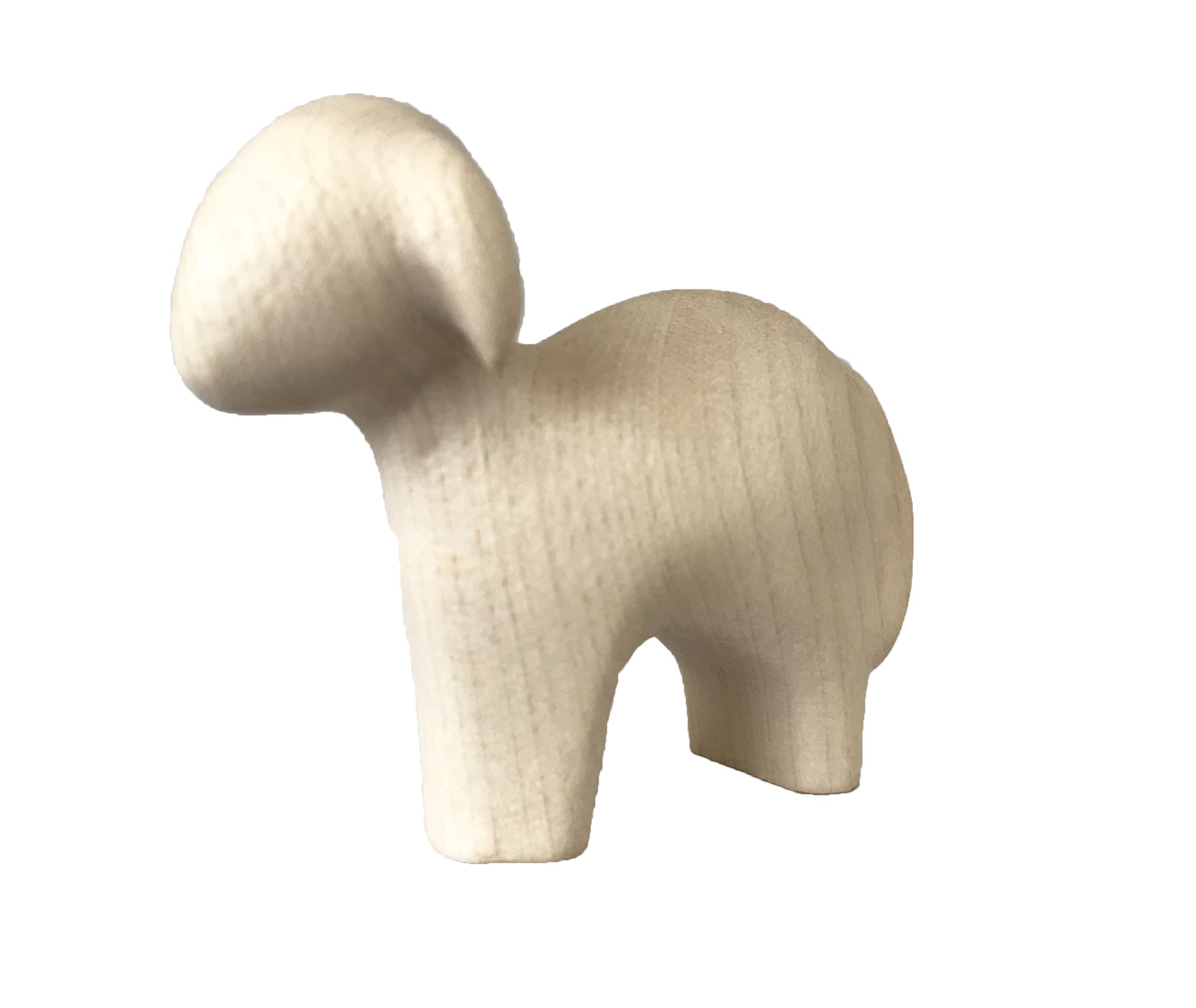 Mouton debout crèche en bois