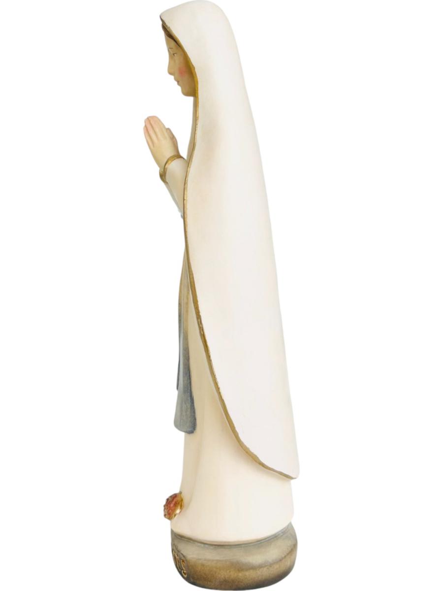 Lourdes Madonna als Holz Skulptur - mit Ölfarben lasiert