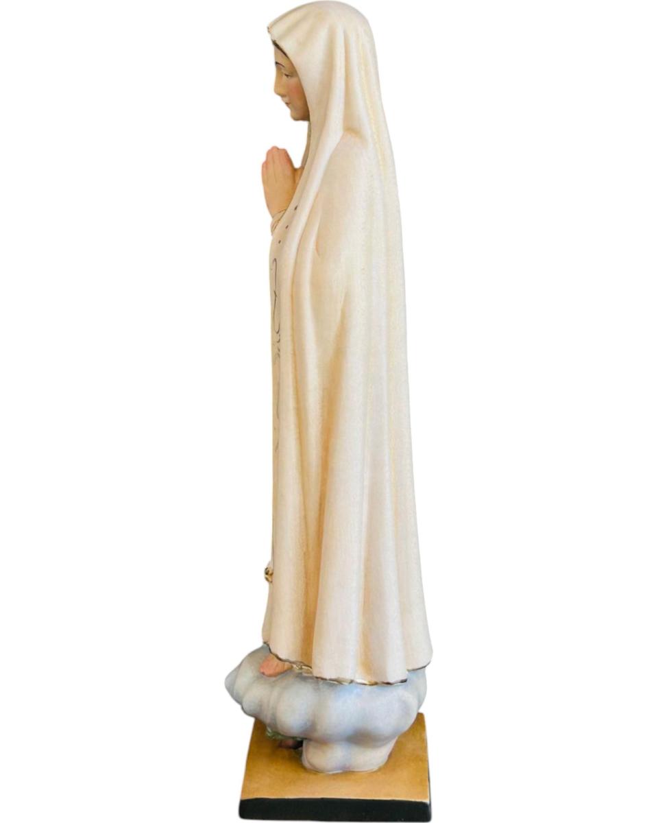 Madonna von Fatima aus Holz Handgeschnitzt - mit Ölfarben lasiert