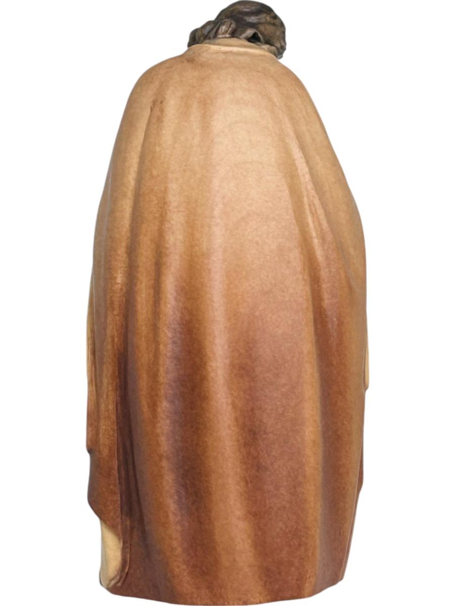 Blockkrippe aus Holz - mit Ölfarben lasiert