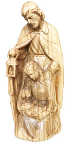Crèche traditionnelle Sainte Famille en bois