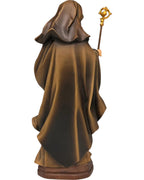 Santa Aldegonda di Maubeuge raffigurata con libro - colorato a olio