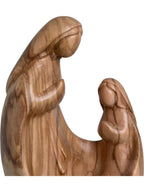 Madone avec Bernadette en bois