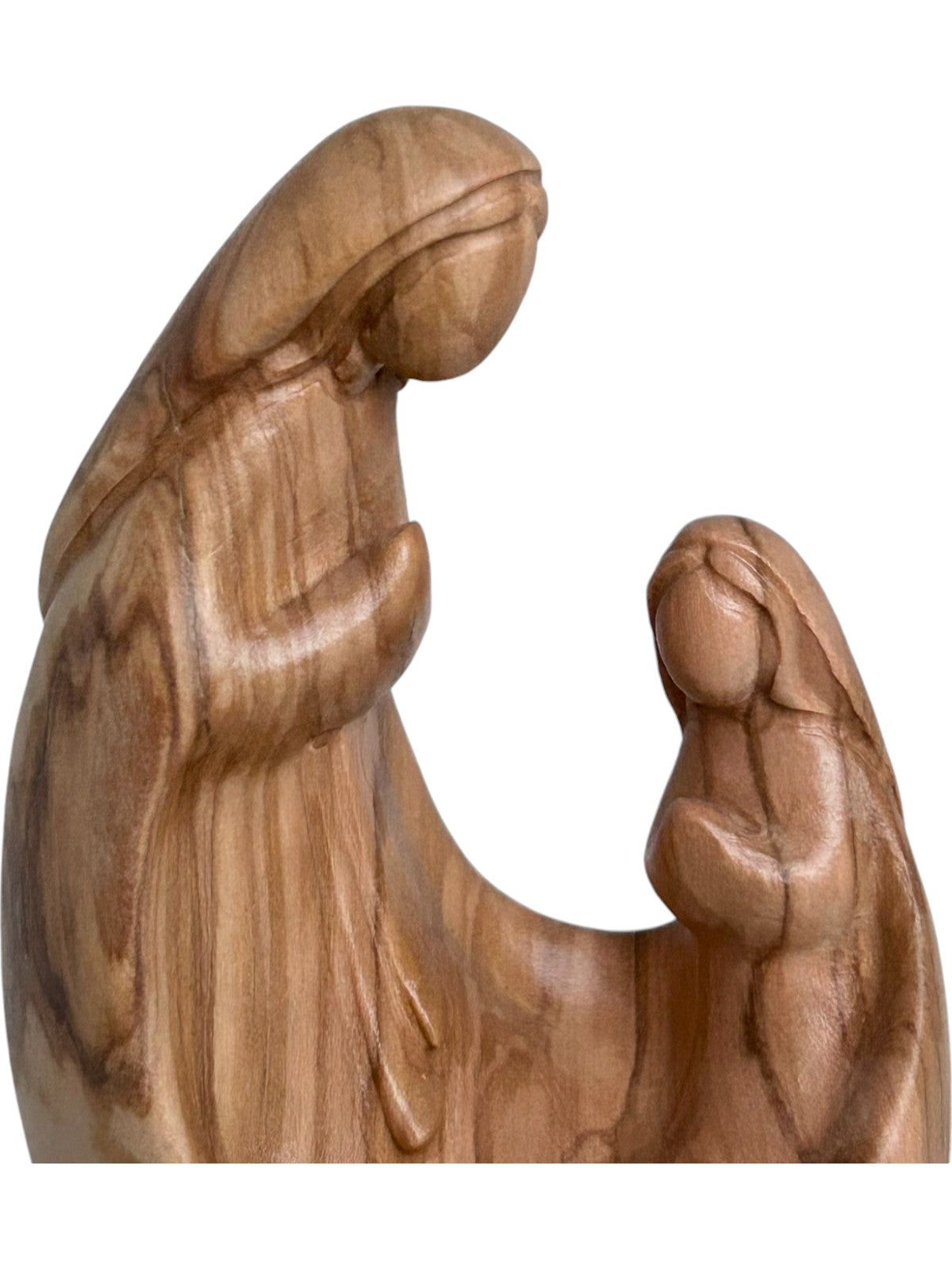 Madone avec Bernadette en bois