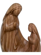 Madone avec Bernadette en bois