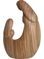 Madone avec Bernadette en bois