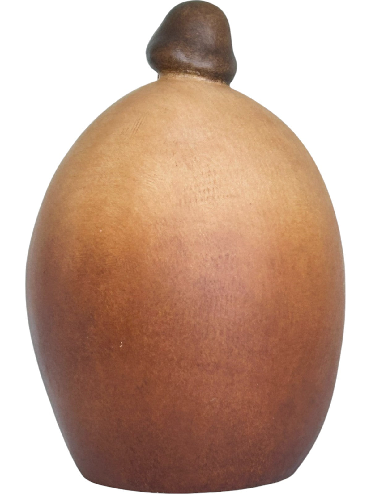 Heilige Familie mit Gesicht als Blockkrippe aus Holz - mit Ölfarben lasiert