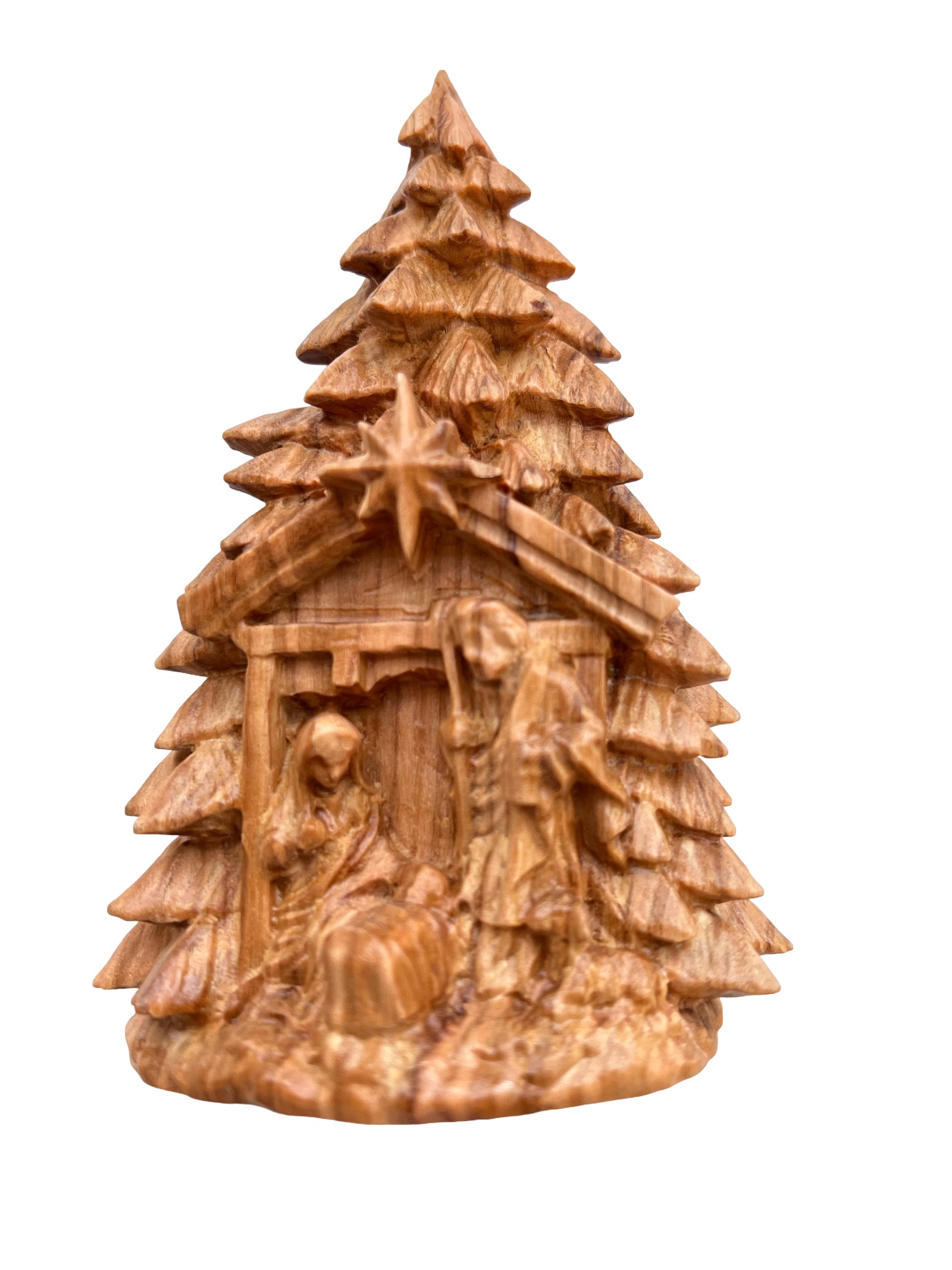 Arbre de Noël avec la sainte famille