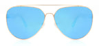 Leichte Sonnenbrille mit blauen polarisierten Gläsern