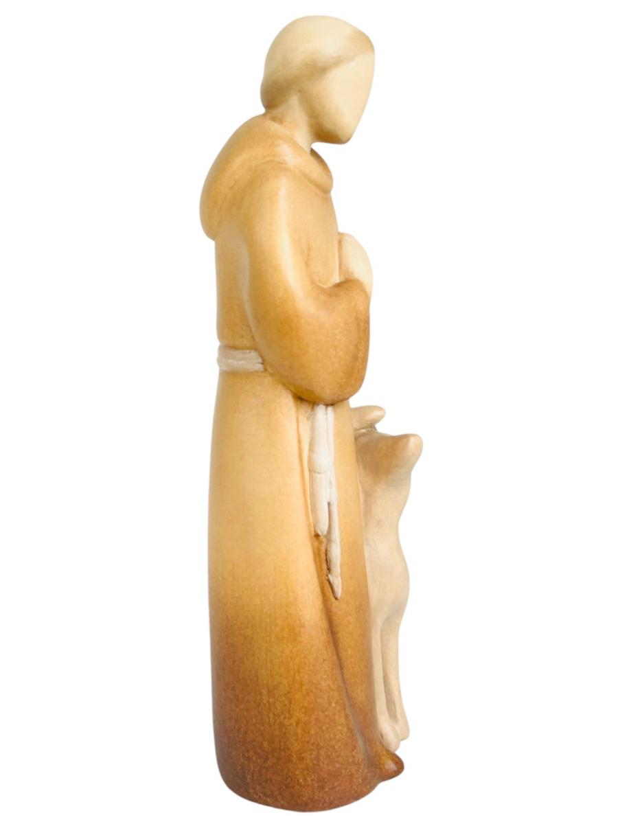 Saint François en bois de style moderne