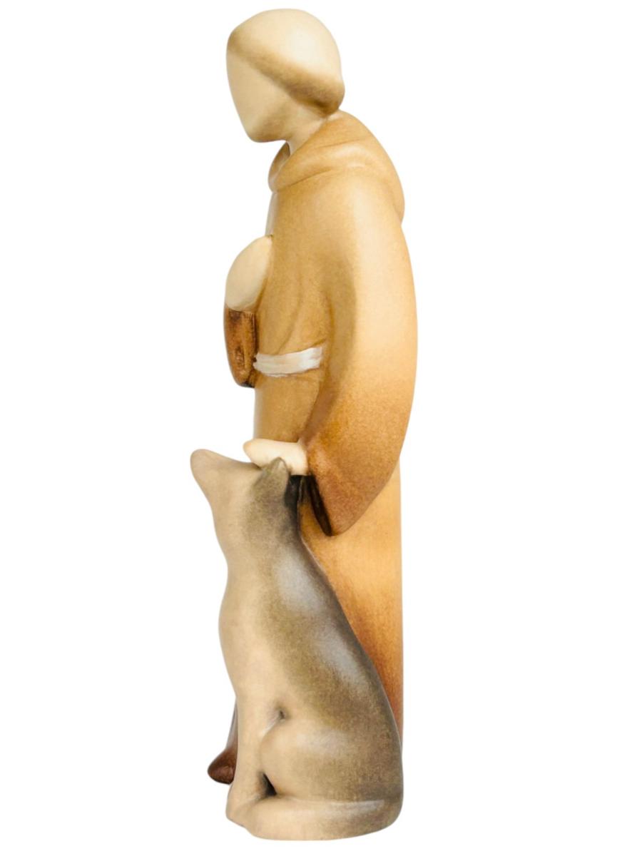 Saint François en bois de style moderne