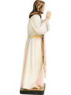 Jésus miséricordieux avec rayons de lumière en bois